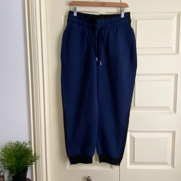 Blue and black Adidas jogger sweatpants - Picture 1 of 3